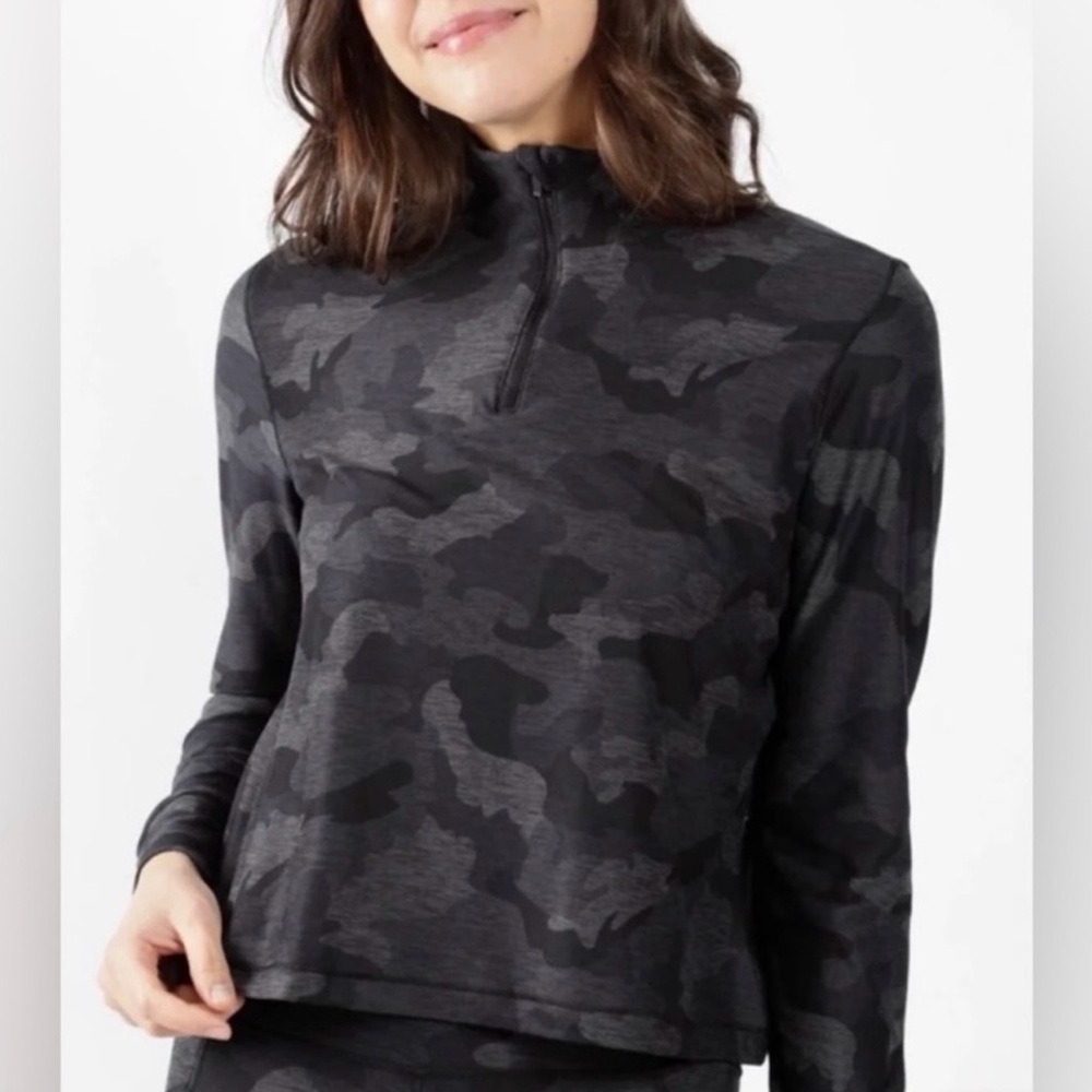 Yogalicious Lux Camo 1/4 Zip Pullover - Picture 2 of 7